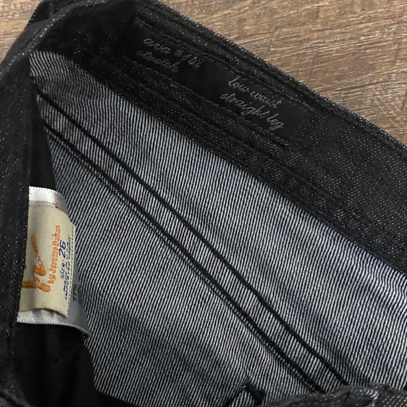 COH CITIZENS OF HUMANITY AVA #142 STRETCH LOW-WAIST STRAIGHT LEG BLACK WASHED - Picture 13 of 15